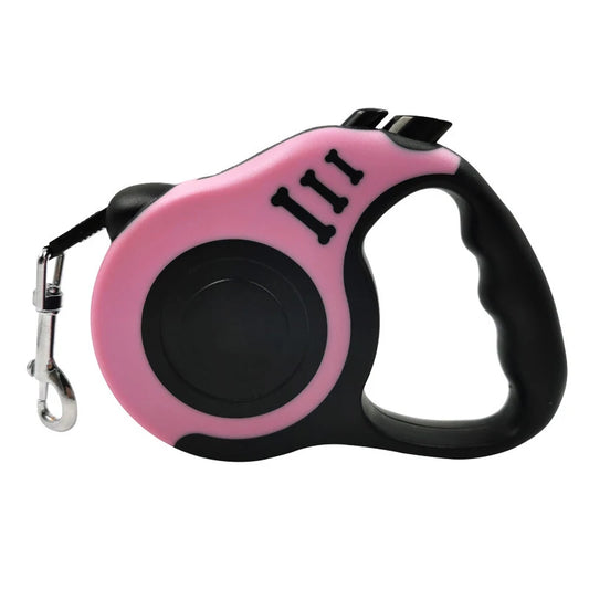 Retractable Dog Leash for Small Pets – 3M/5M Nylon Auto Lead for Outdoor Walking & Travel