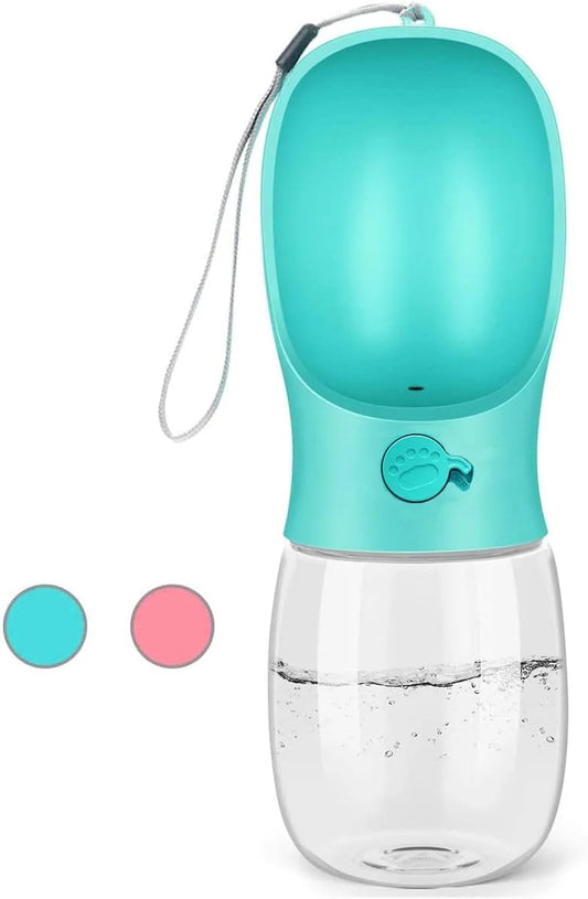 Portable Dog Water Bottle (12oz) – Leak-Proof Pet Dispenser for Outdoor Travel, Walking & Hiking