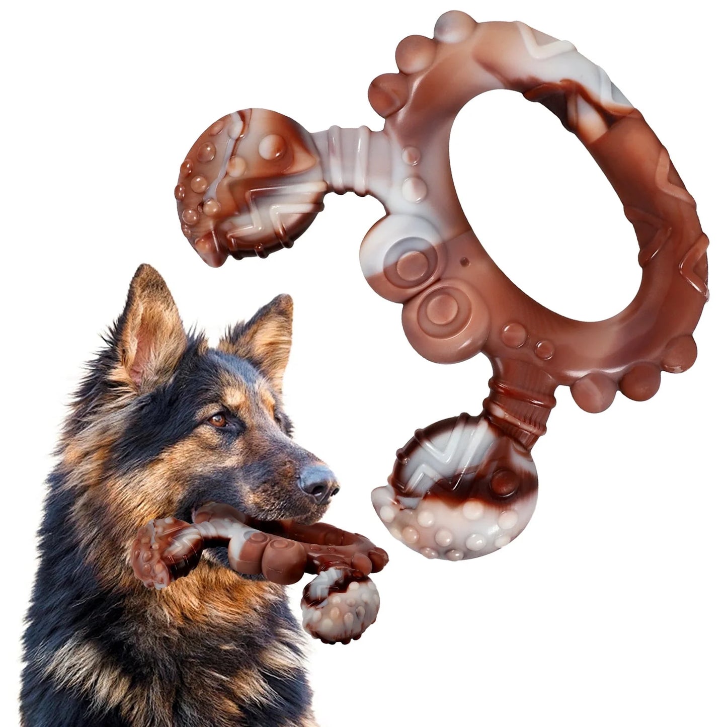 Dog Chew Toy for Aggressive Chewers – Tough & Interactive Bone for Medium to Large Dogs