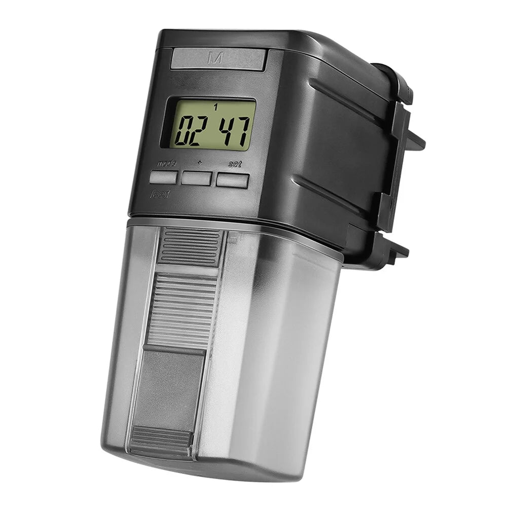 1Pc Automatic Fish Feeder Adjustable Fish Food Dispenser Aquarium Fish Tank Automatic Feeder Electric Auto Fish Feeder