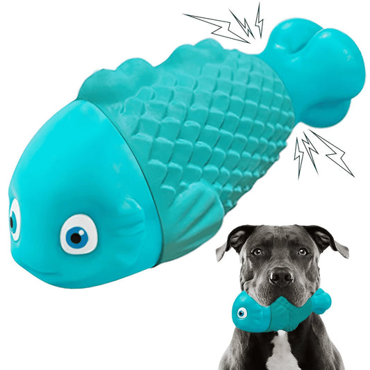 Tough Dog Chew Toy for Aggressive Chewers – Indestructible & Squeaky, Heavy Duty for Large Dogs